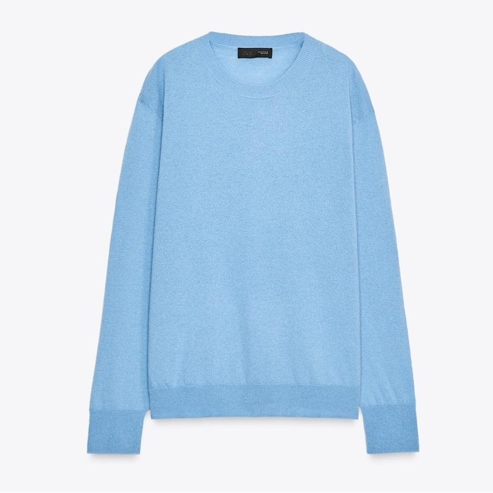 ZARA 100% wool extra soft, thinner long sleeve sweater, S NWT